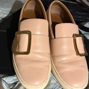 -BALLY Heska Leather Slip On Loafers EU38/ US 7.5-8